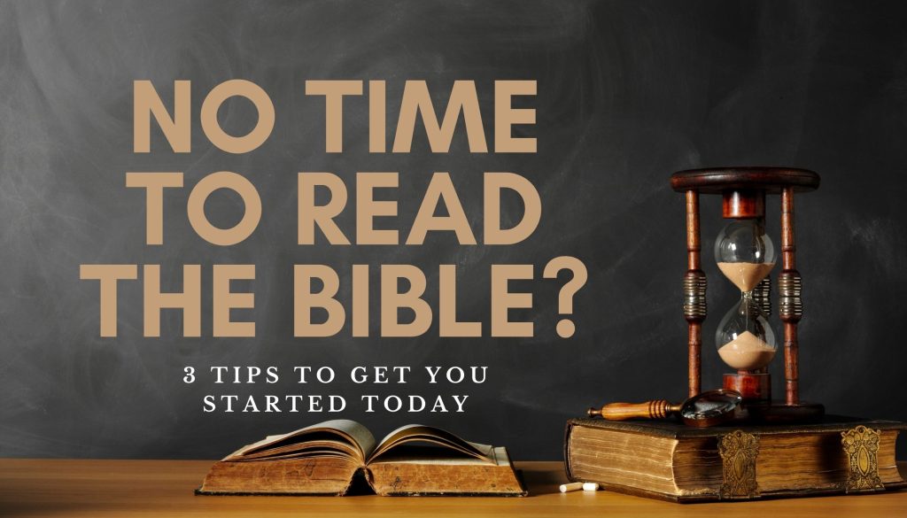 No time to read the bible