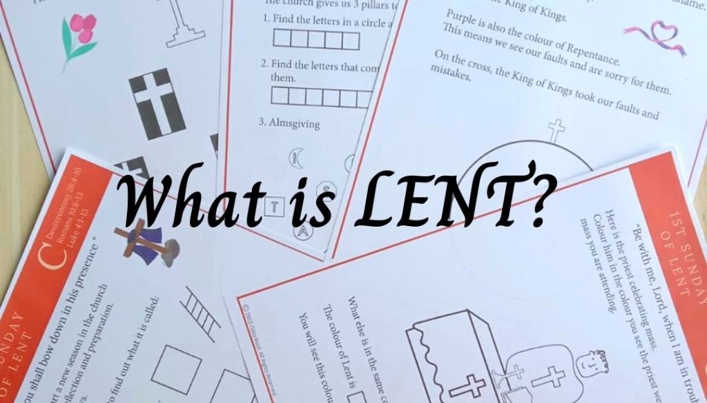 The Three Pillars of Lent (with kids)