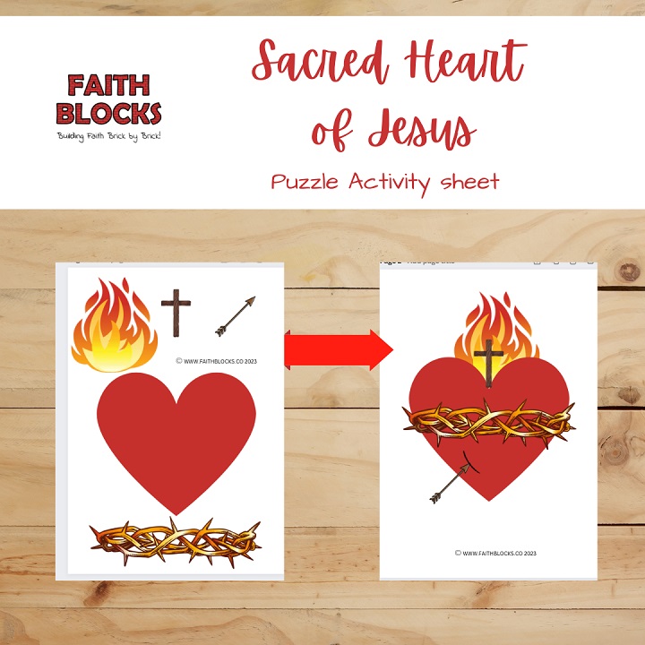 Sacred Heart of Jesus - Faith Blocks